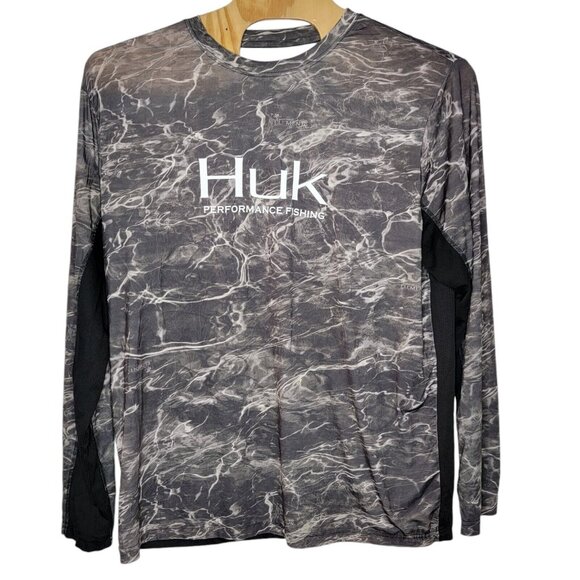 Huk Performance Long Sleeve Elementz Agua Mossy Oak Men's‎ Shirt 2XL - Picture 1 of 4